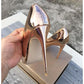 Pointed toe party shoes.