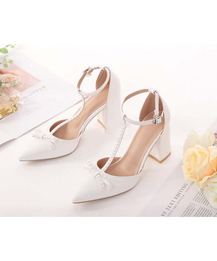 Bowknot Pointed Toe Sandals