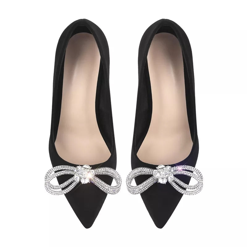 Cristal Butterfly pointed toe high heel