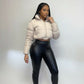 Zipper Short puffer Coat