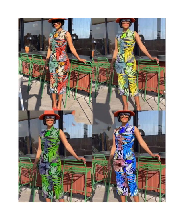 African Printed Floral Dress