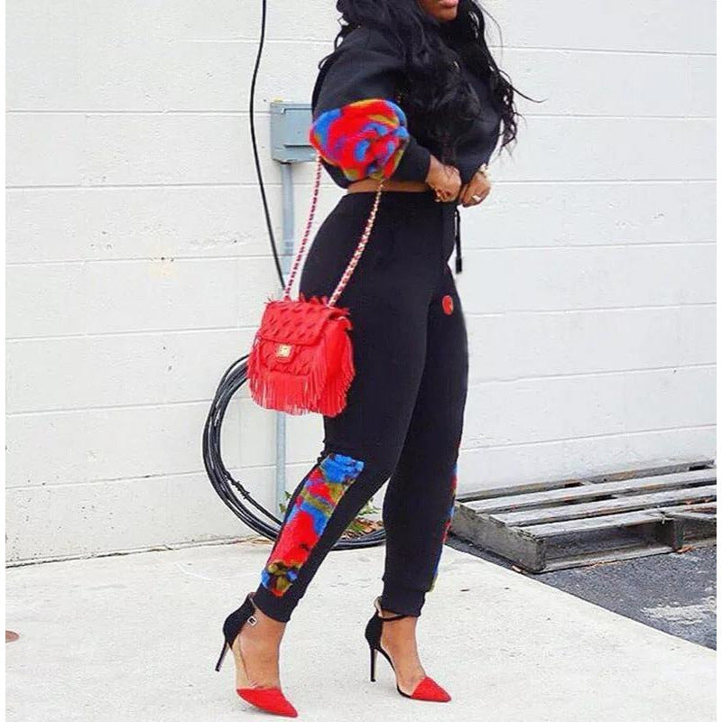 Leopard Patchwork Tracksuit