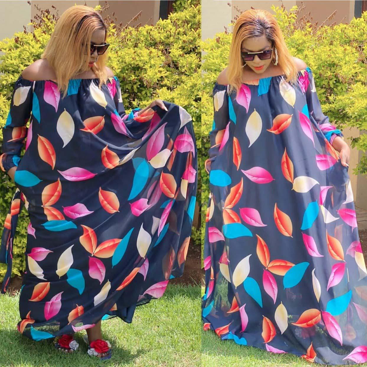 Off Shoulder Floral Print Dress