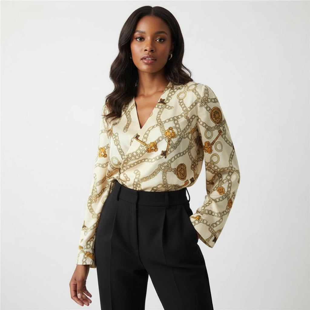 Chain print Bodysuit