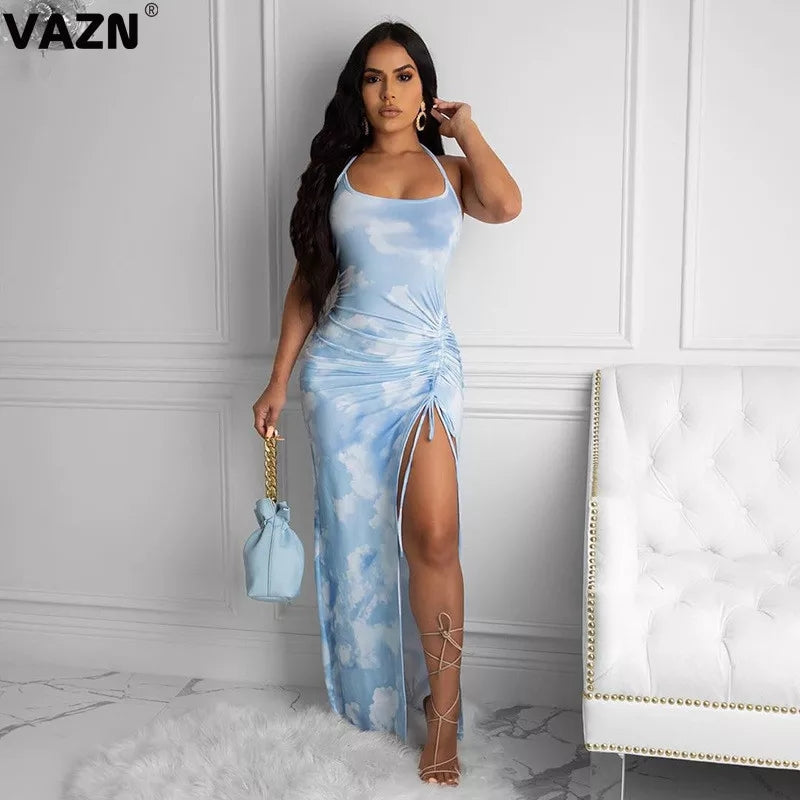 Sexy Halter Off Shoulder Backless Dress