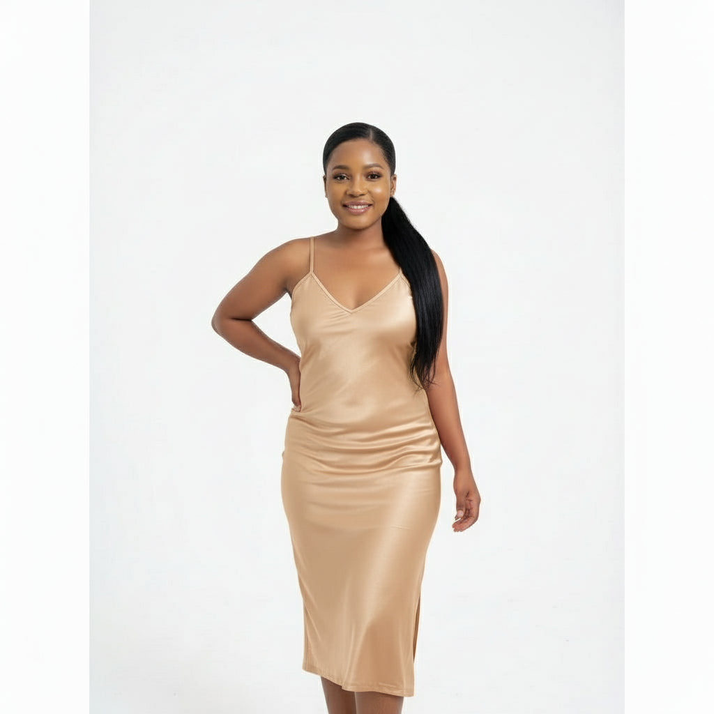 Bodycon Sleeveless Satin Dress