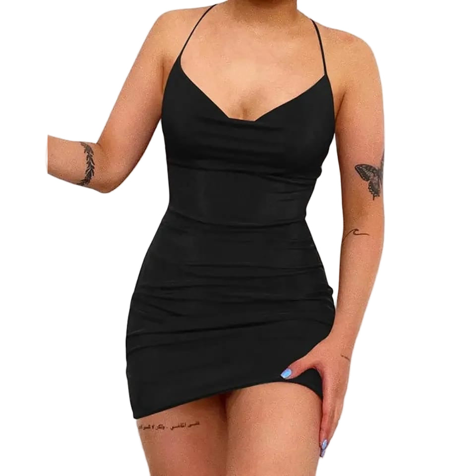 Spaghetti Strap Sexy Mini Dress