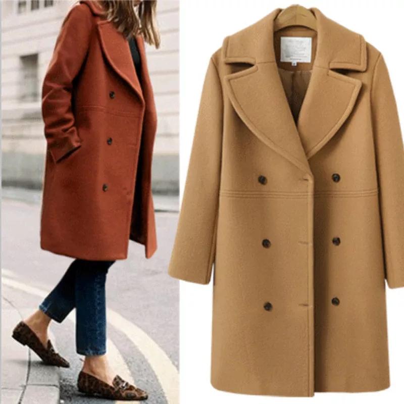 Turn-Down Collar Coat