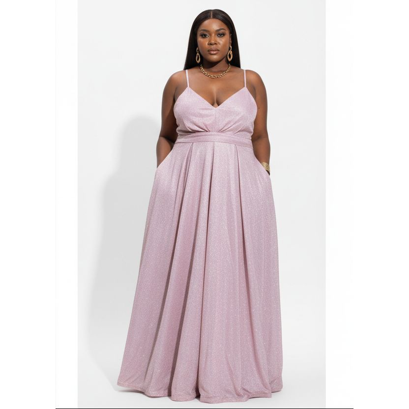 Maxi High Waisted Pleated Dress