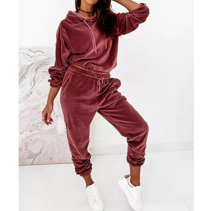 Velvet Tracksuit Set