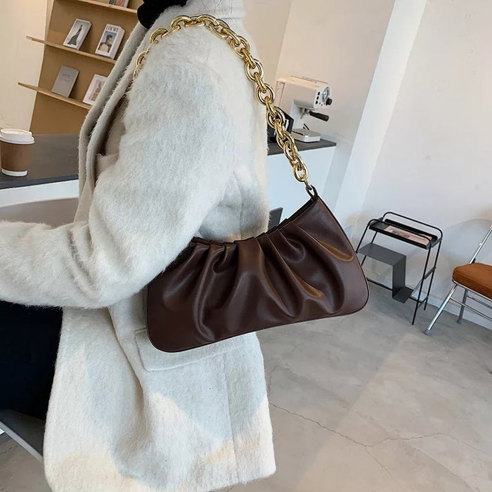 Chain Folds Designer Shoulder Bags — YELLOW SUB TRADING