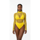 Fishnet Mesh Neon Swimsuit