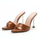 flip flops snick print Pointed toe shoes