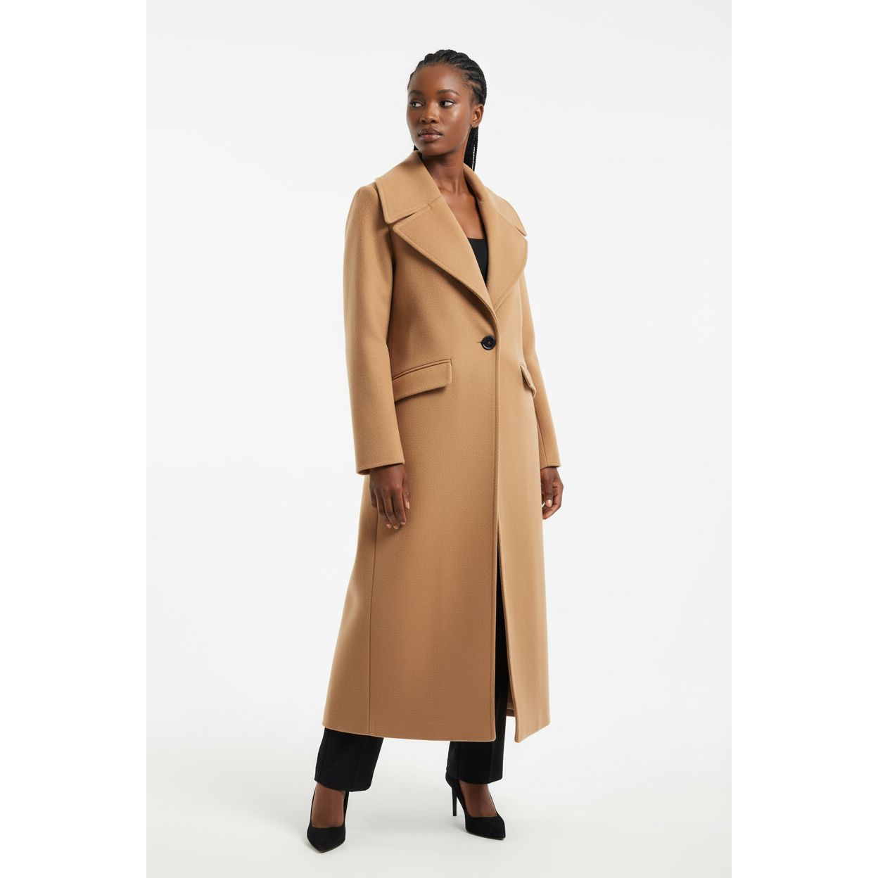 Classy Solid Color Coat