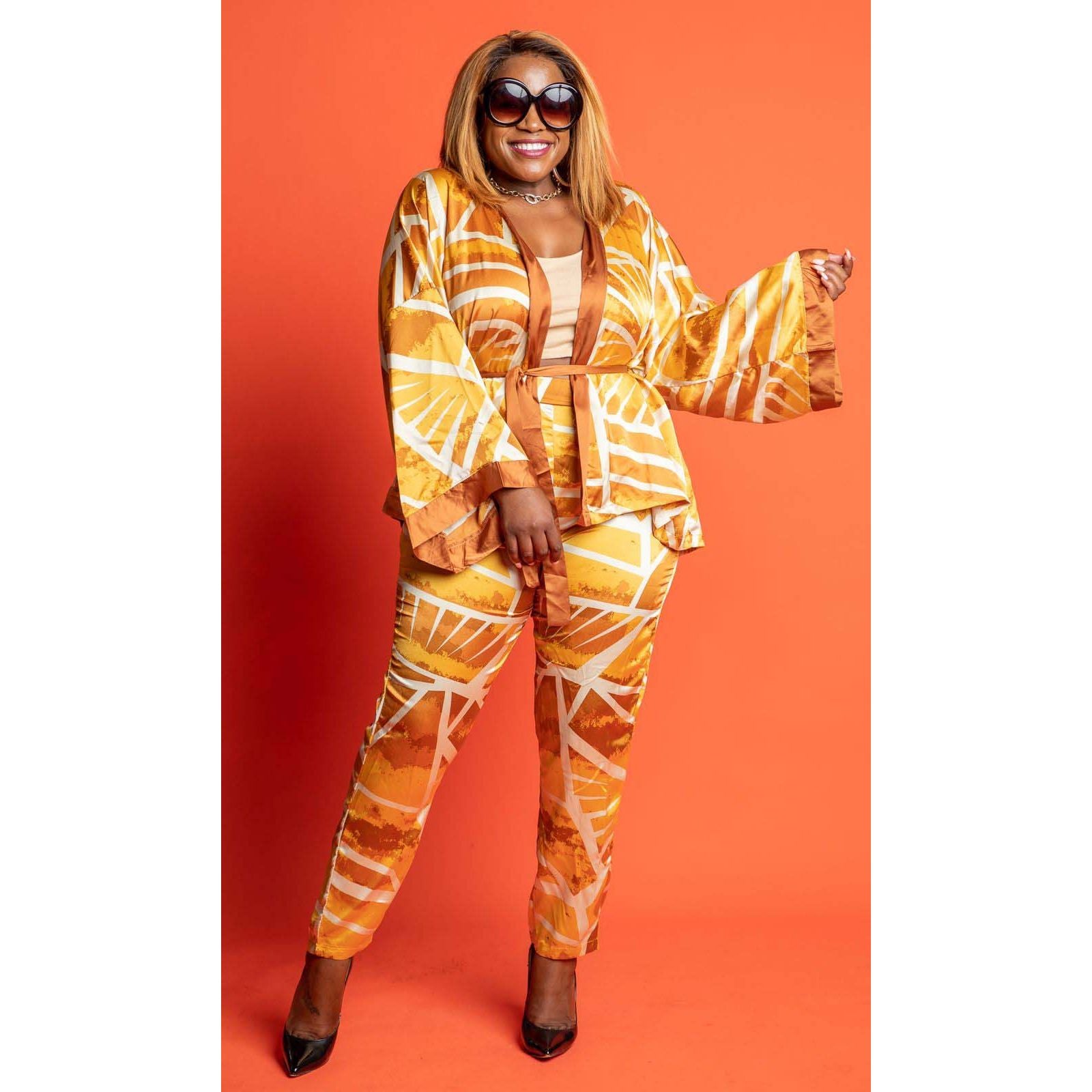 Vintage Printed Outfit Set