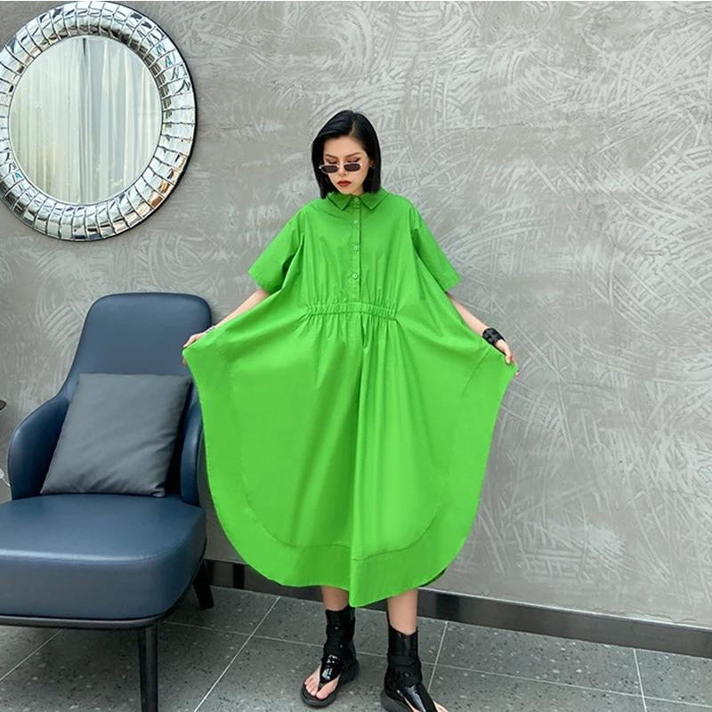 Asymmetrical Shirt Dress 