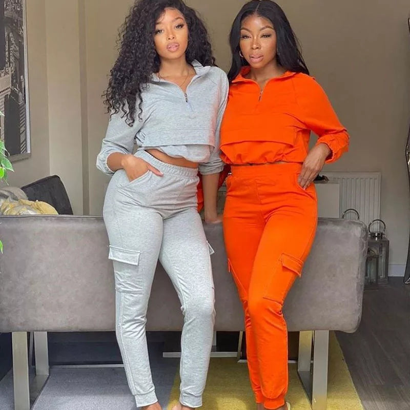 Two Pieces Tracksuits Set