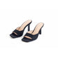 Rhinestone Short Heel Sandals