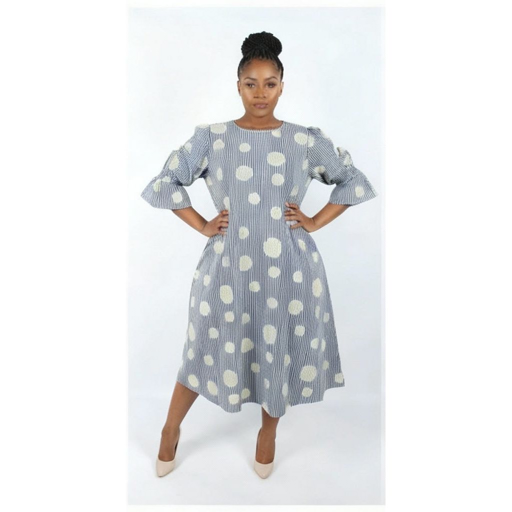 Polka Dots Summer Ankara - YELLOW SUB TRADING 