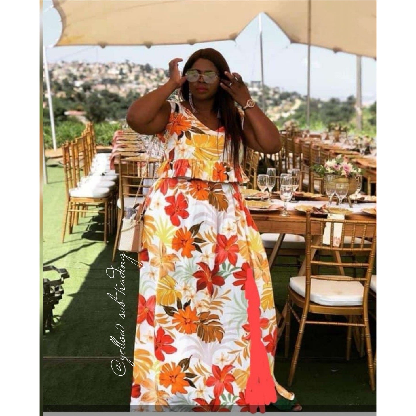 Floral Twin Set  - YELLOW SUB TRADING 
