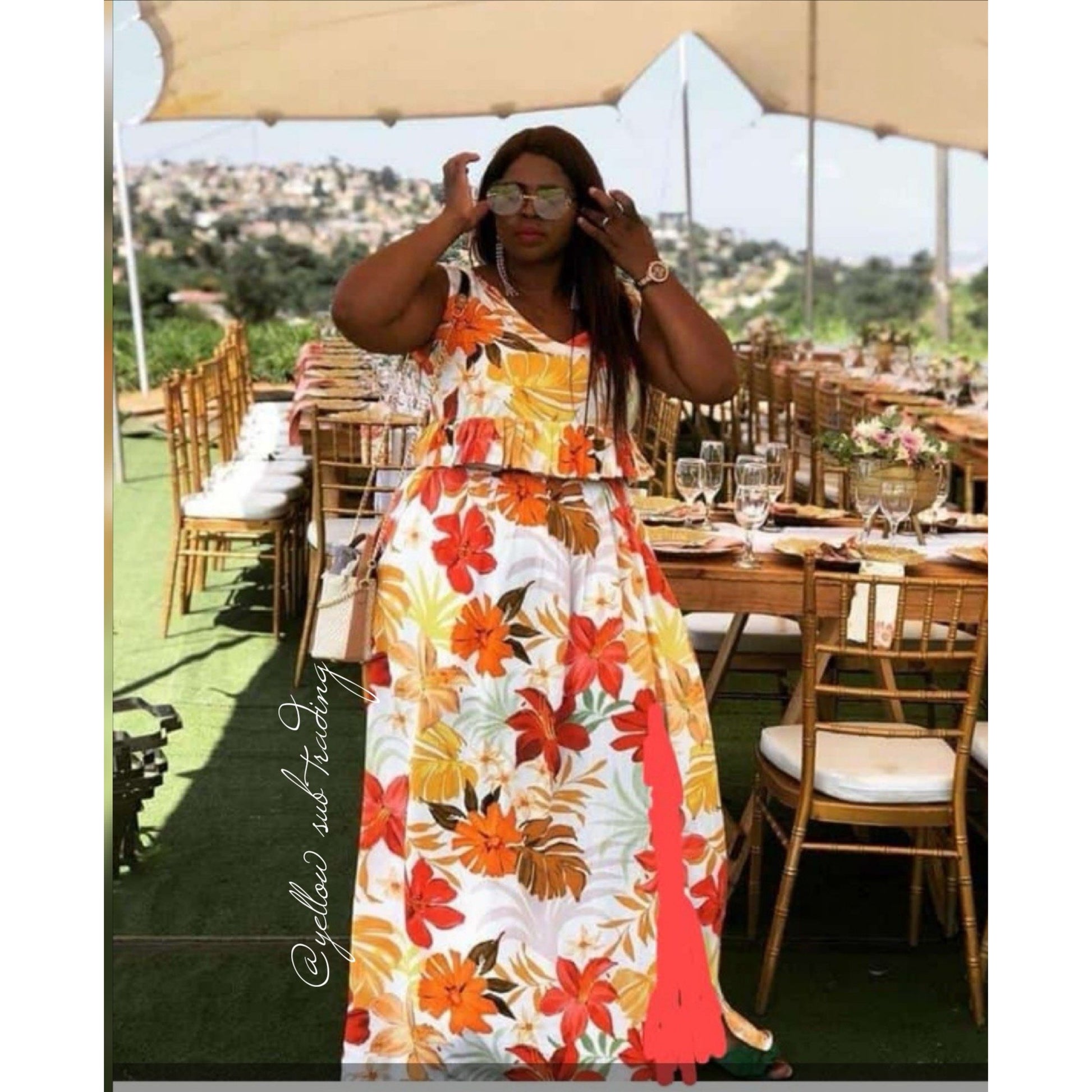 Floral Twin Set  - YELLOW SUB TRADING 