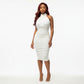Open Back Mini Bodycon Dress  - YELLOW SUB TRADING 