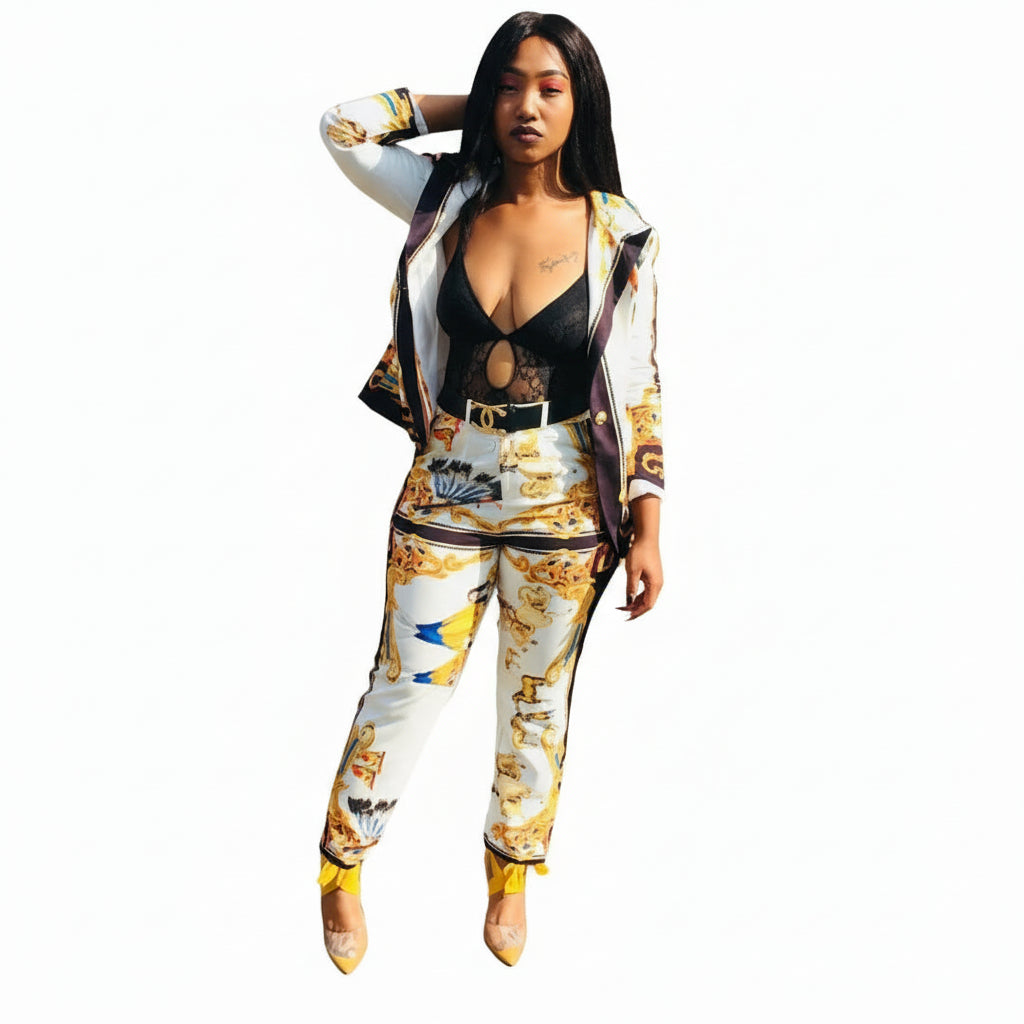 Floral Print Formal Set 