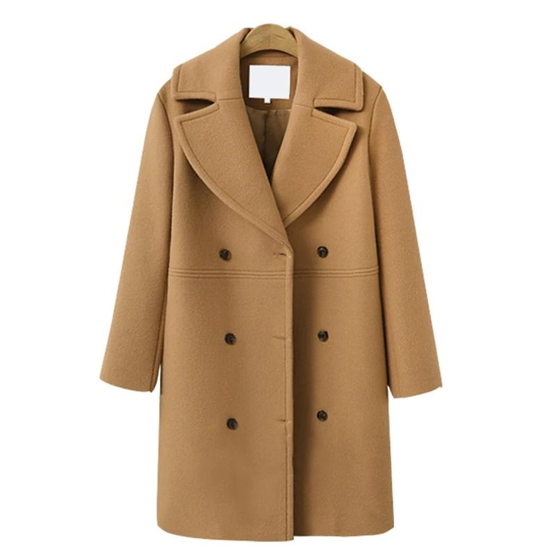 Turn-Down Collar Coat