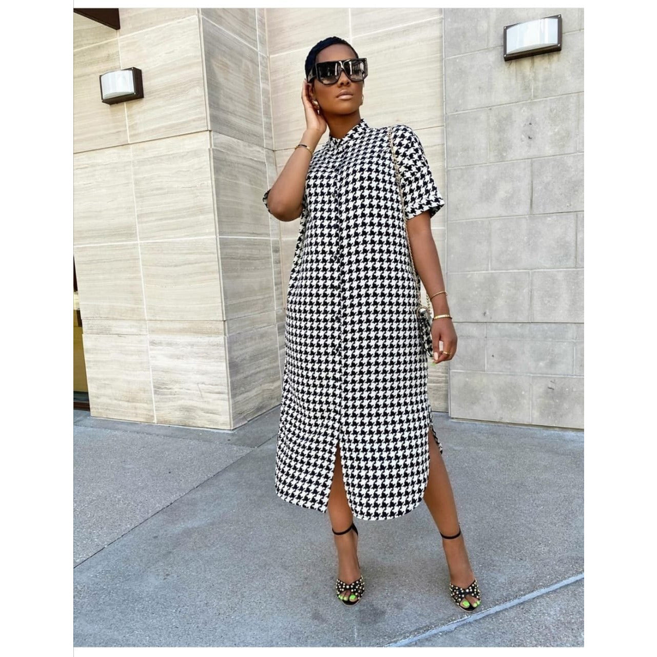 Plaid Shirt Dress.