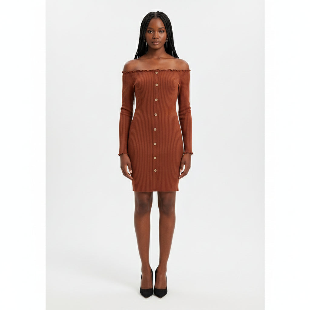 Off Shoulder Sweater Dress