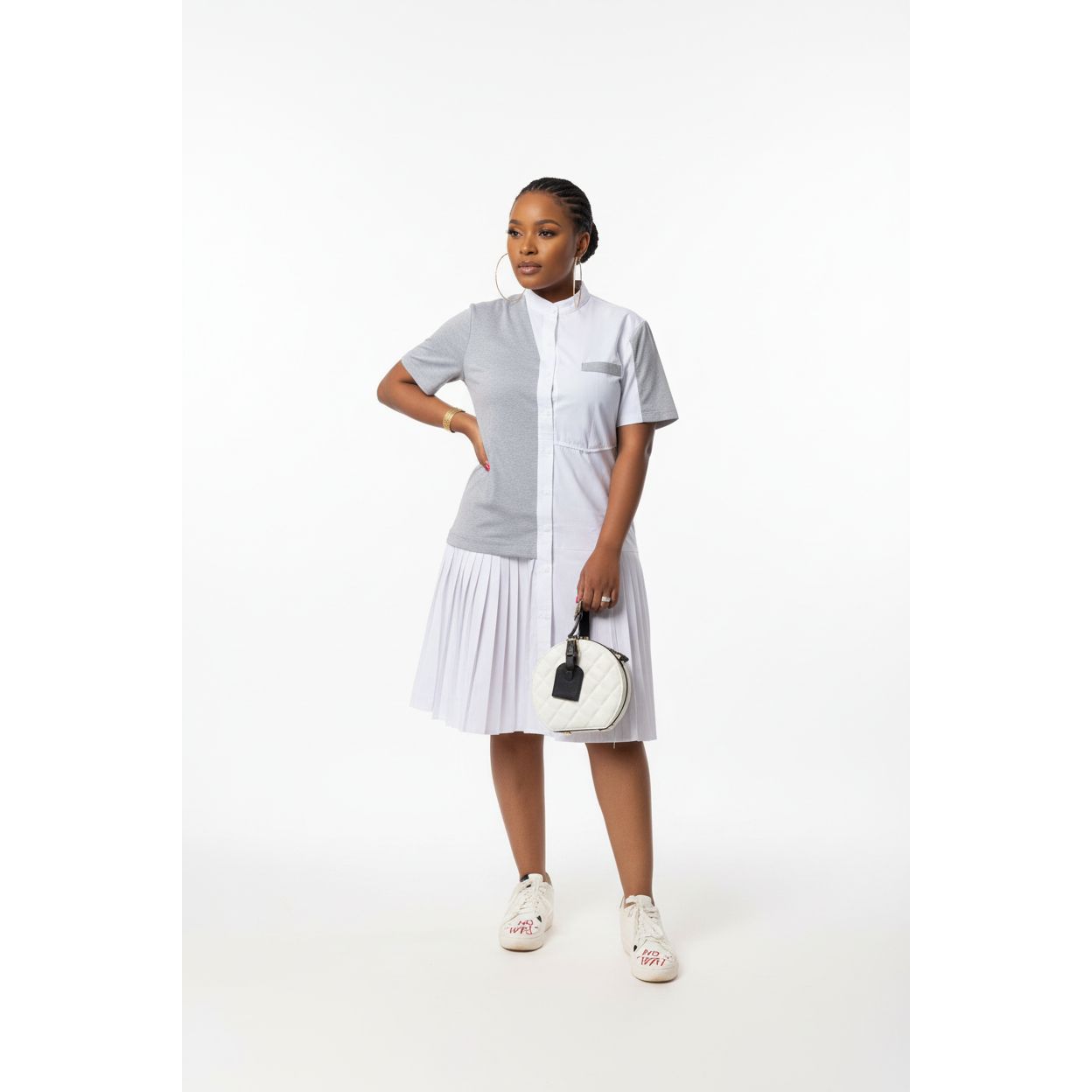 On Fire Shirt Dress