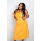 Faux Lather Dress