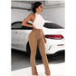 Ankle Slit High Waisted Pant