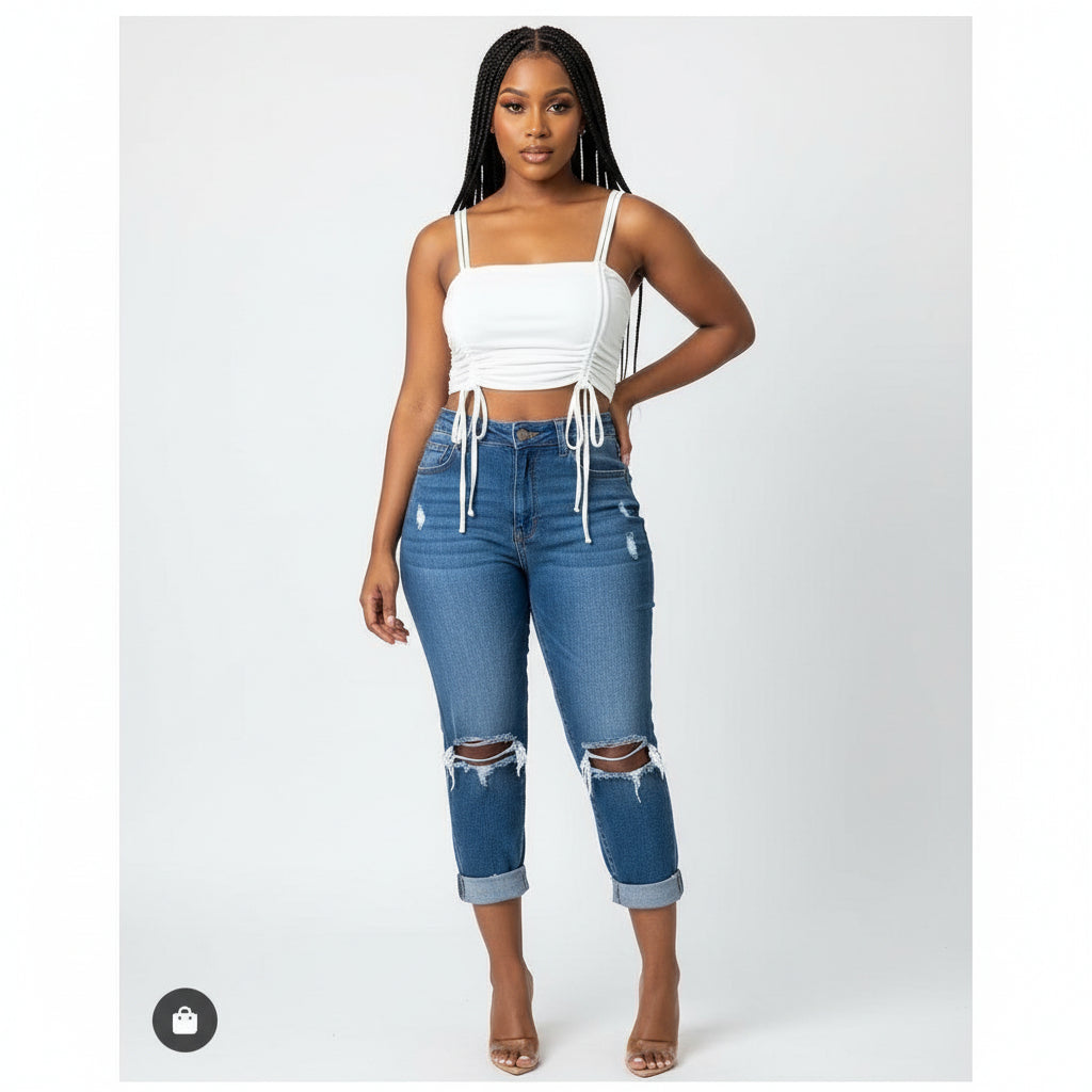 Solid Color Crop Top
