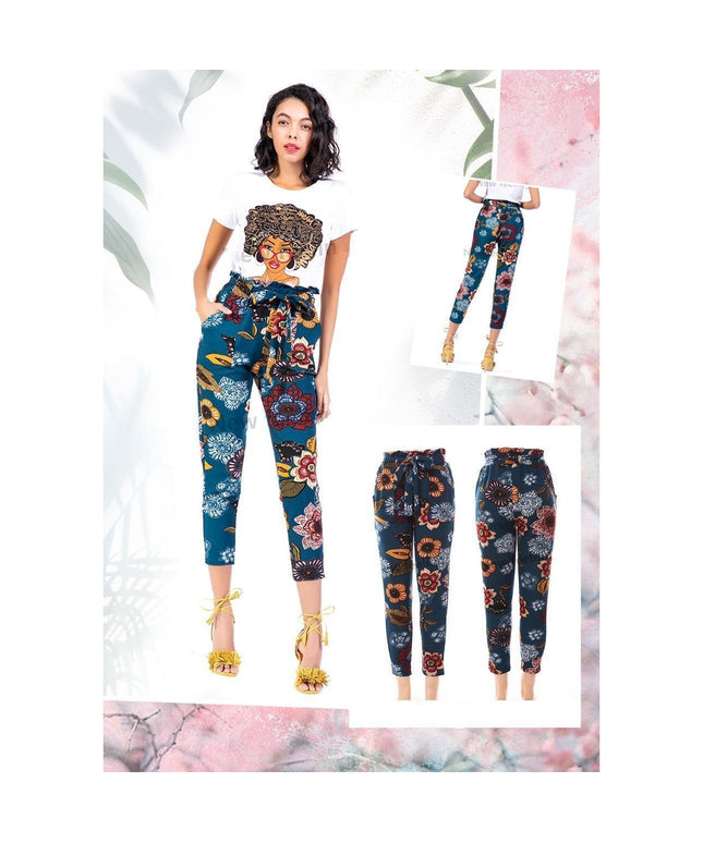 Floral High Waisted Pant 