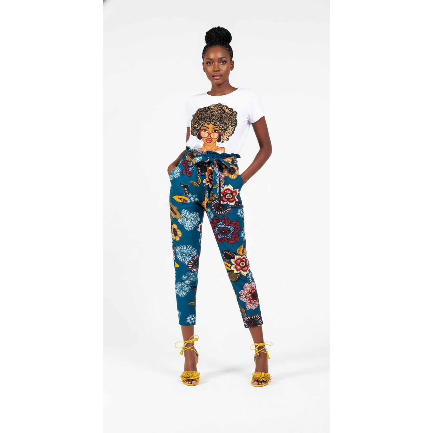 Floral High Waisted Pant 