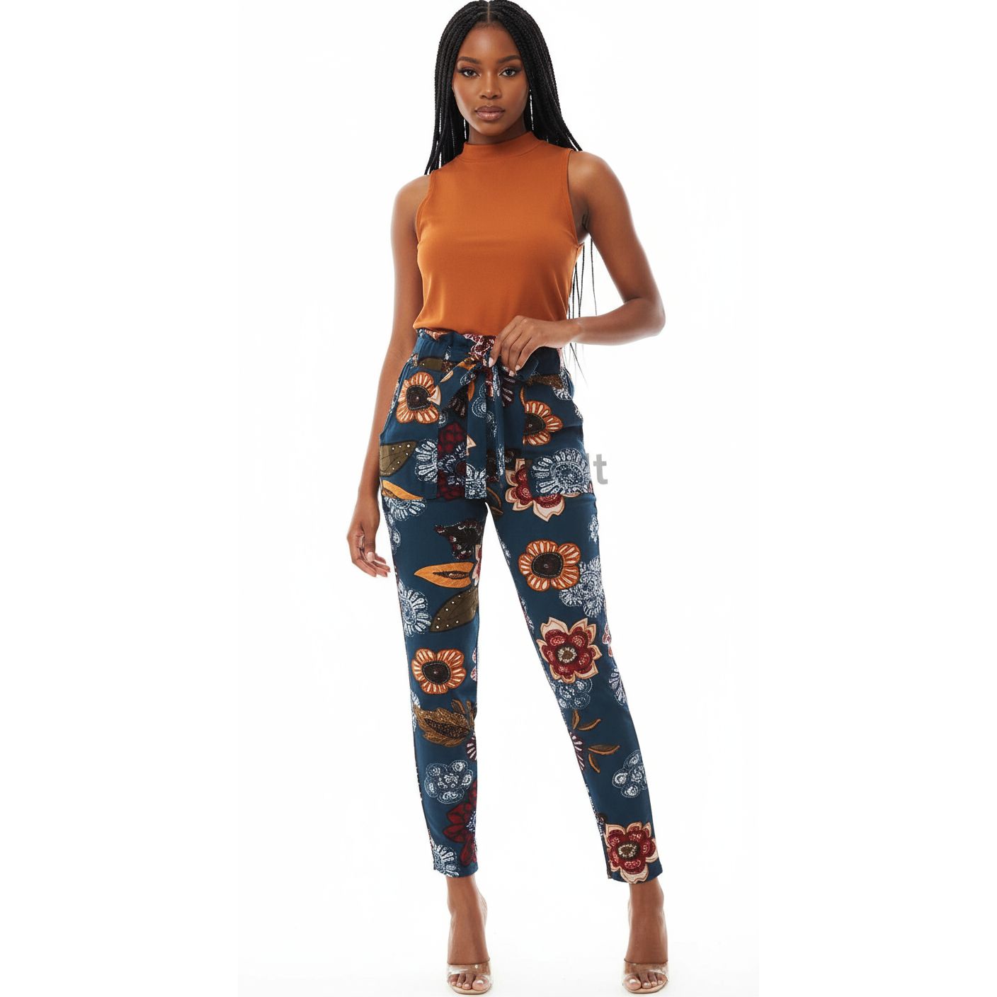 Floral High Waisted Pant 