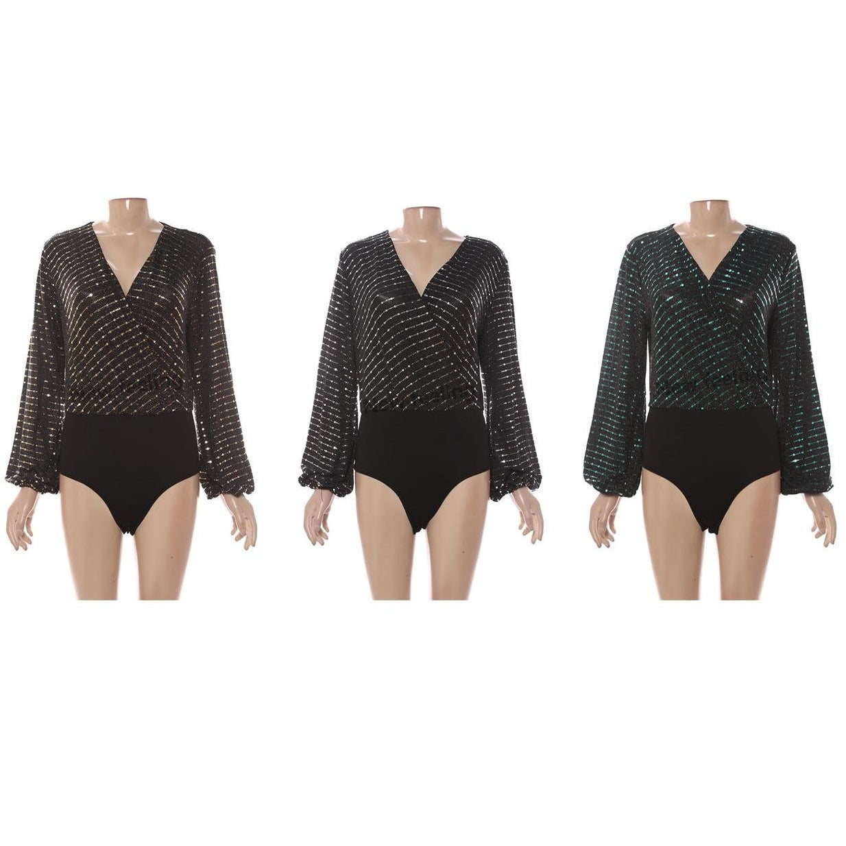 V Collar Drawstring Bodysuit