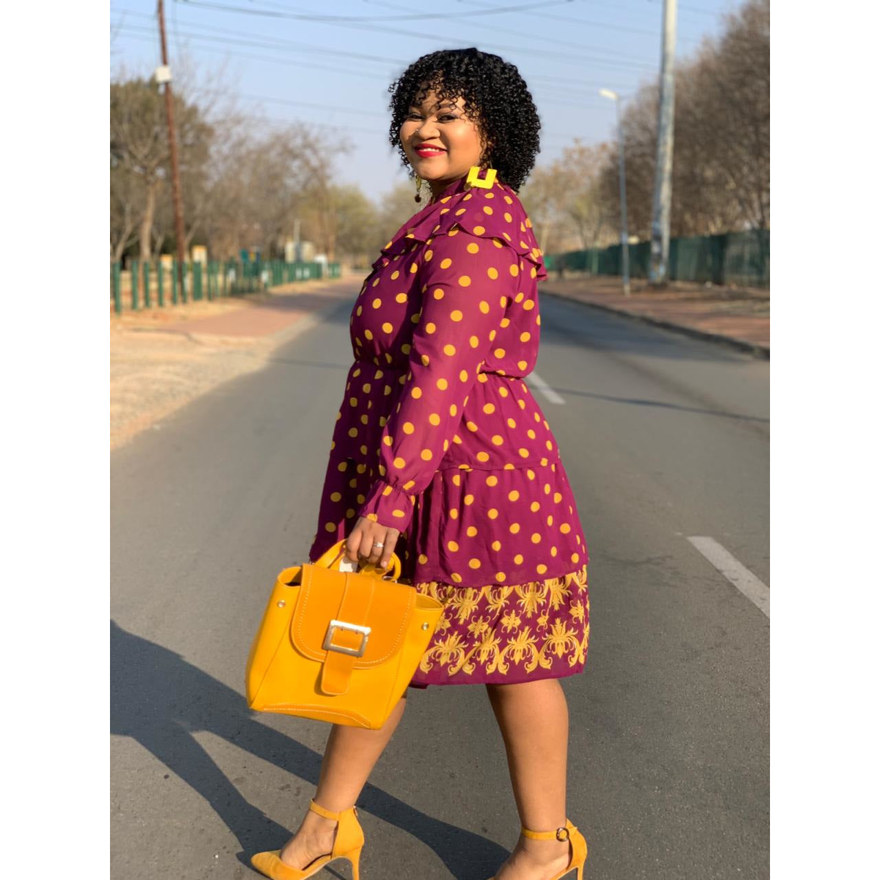 Print Vintage Dress 