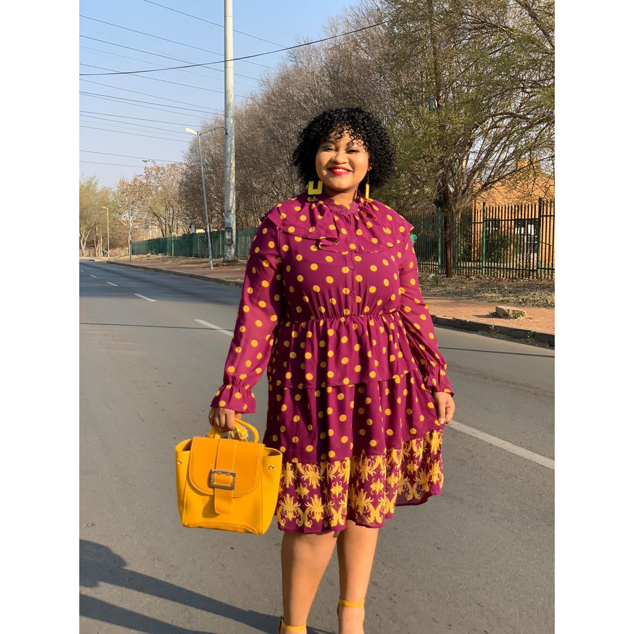 Print Vintage Dress 