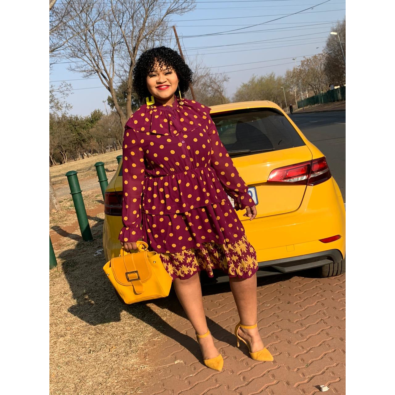Print Vintage Dress 