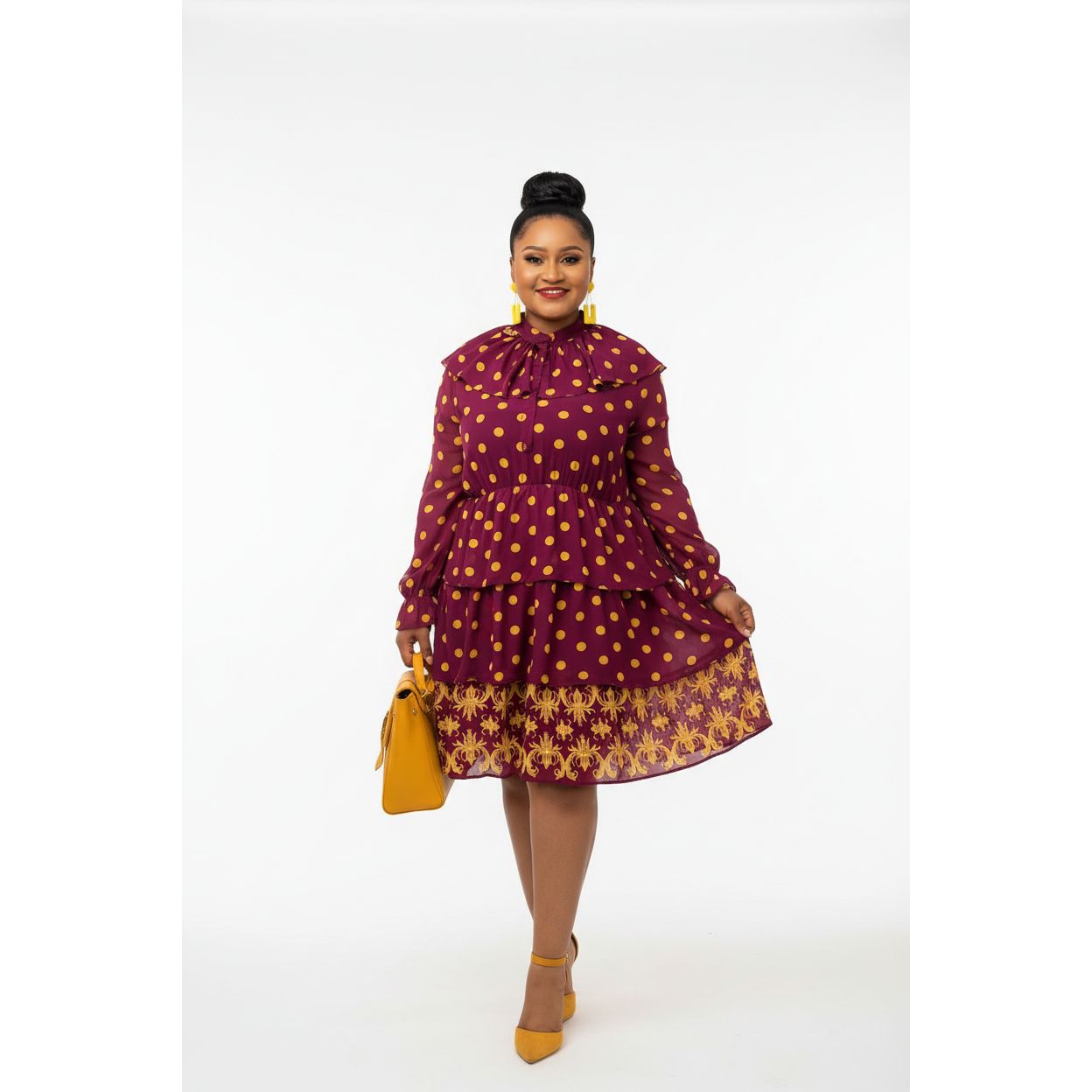 Print Vintage Dress 