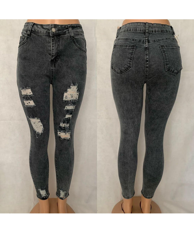 Distressed High Waisted jeans