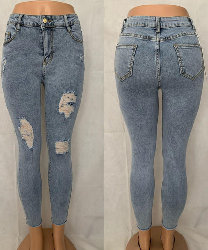 Distressed High Waisted jeans