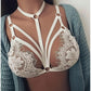 Lace Floral Hollow Bra