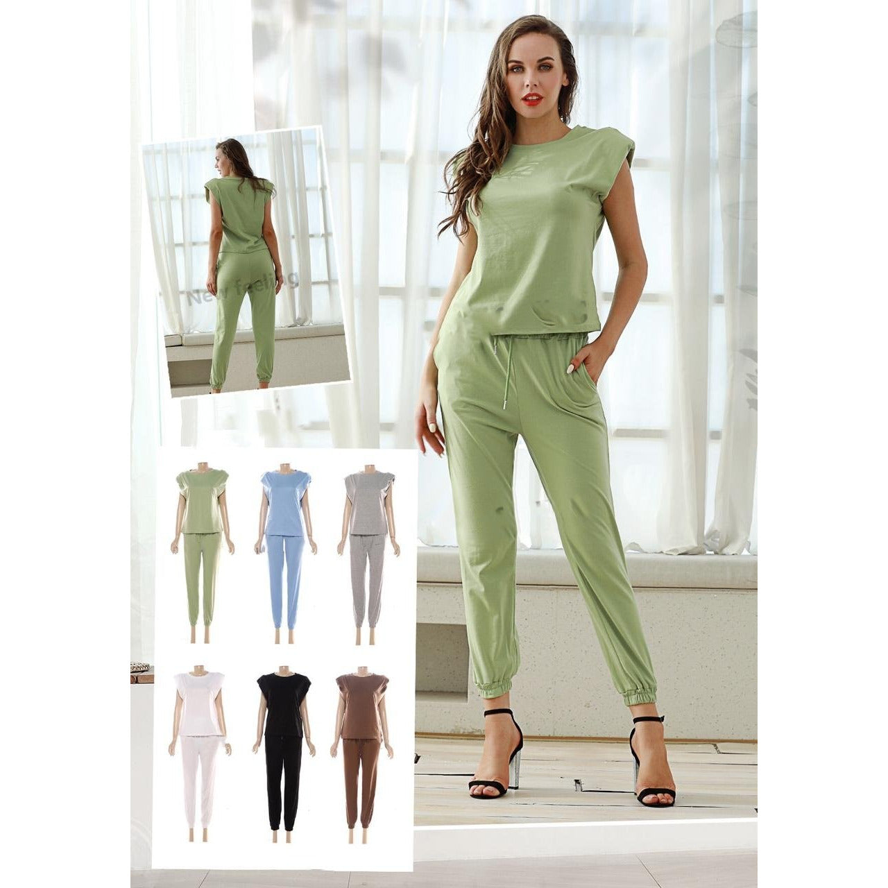Sleeveless Top and Pants Set 