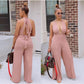 Deep V-Neck infinite Jumpsuit