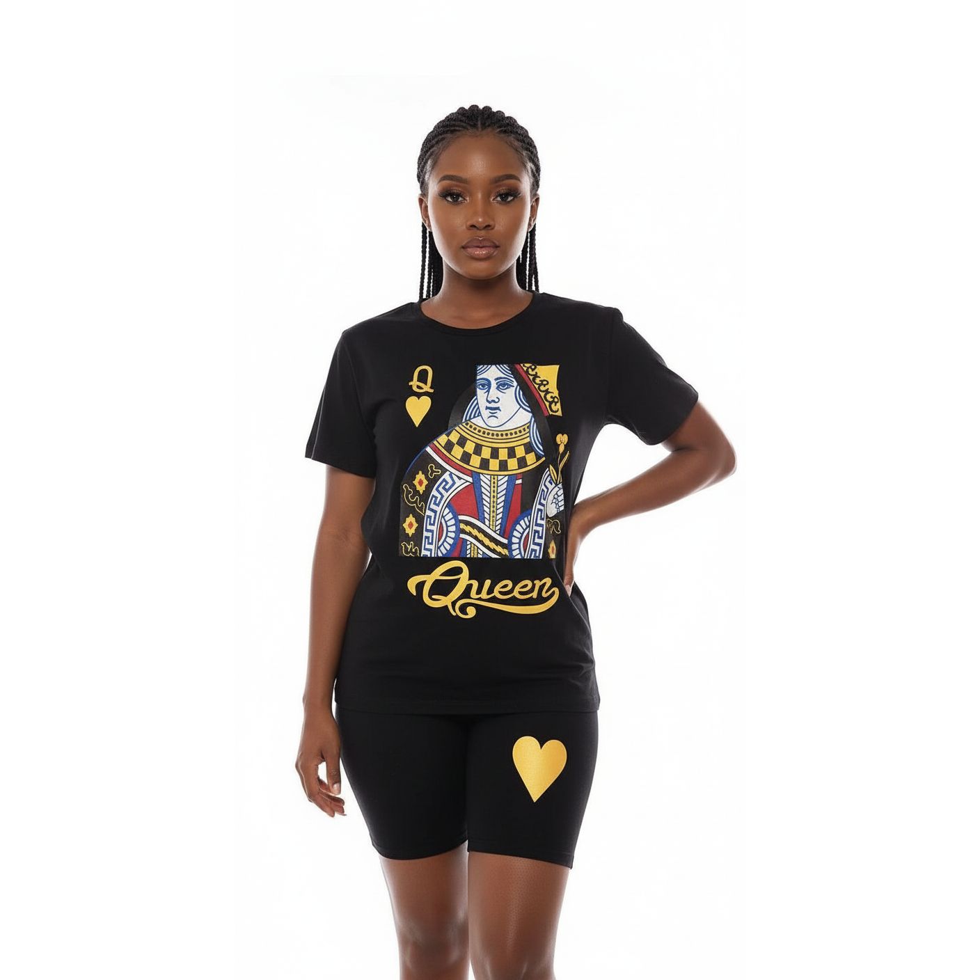 Queen Printed Vibe Short Set 