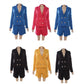 ladies short and blazer set