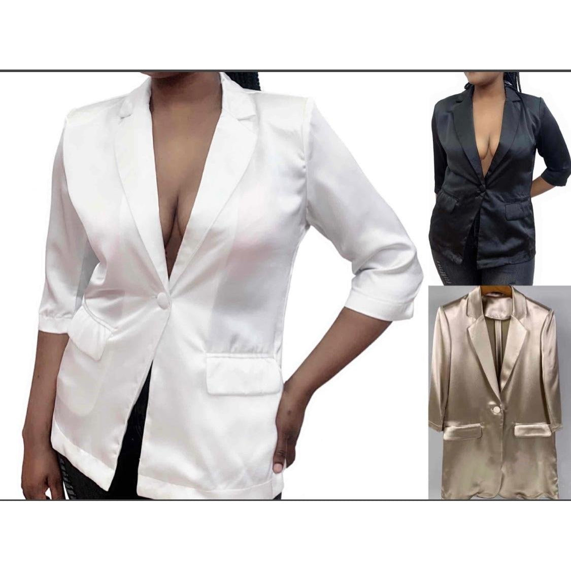 Satin Blazer 